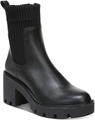 Bar III Womens Versuz Leather Ankle Ankle Boots Black 9.5 Medium (B,M) in Kuwait