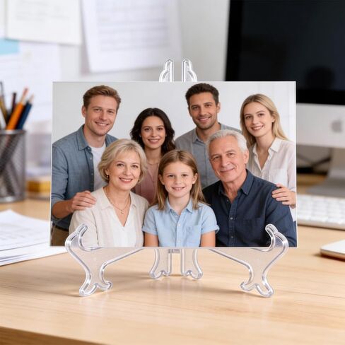 قطعتان من حامل أطباق الأكريليك، حامل عرض حامل أكريليك 10 بوصات، حامل صور أكريليك عالي الوضوح مع قاعدة ثابتة لعرض اللوحات وحوامل أطباق شفافة لعرض الأعمال الفنية in Kuwait