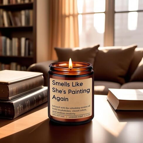 LEADO Painting Candle - Painter Gifts, Gifts for Artists, Painters Women, Painting Lovers - Funny Appreciation, Mothers Day, Birthday Presents for Art Teachers Women, Watercolor Artists, Art Lovers in Kuwait