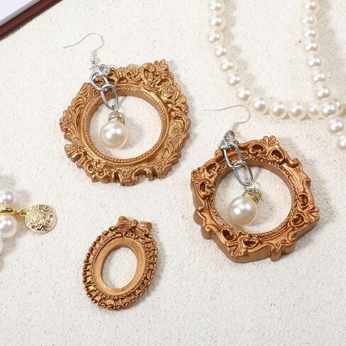5 Pcs Mini Gold Frames, Vintage Mini Gold Picture Frames, Resin Tiny Antique Photo Frame, Small Picture Frame for DIY Photo, Display, Wall Hanging, Cell Phone, Jewelry, Christmas Home Decor in Saudi Arabia