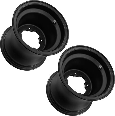 Caltric 9" x 8" 9x8 inch 4/115 Bolt Pattern 3.5+4.5 Offset Rear Wheel Rim Compatible with Yamaha Qty 2 in Saudi Arabia