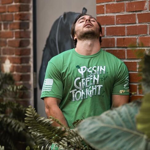 Grunt Style Pissin' Green Men's T-Shirt in Saudi Arabia