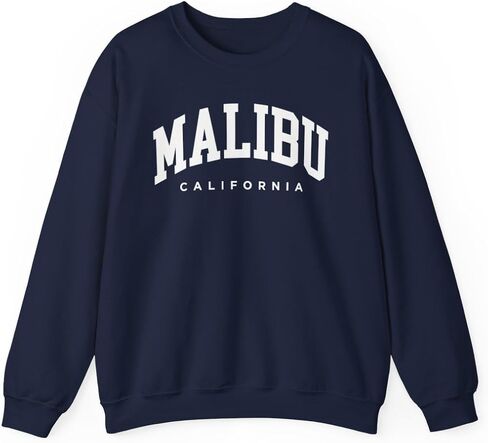 Malibu California Adult Unisex Crewneck Sweatshirt in Saudi Arabia