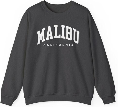 Malibu California Adult Unisex Crewneck Sweatshirt in Kuwait
