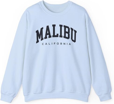 Malibu California Adult Unisex Crewneck Sweatshirt in Saudi Arabia