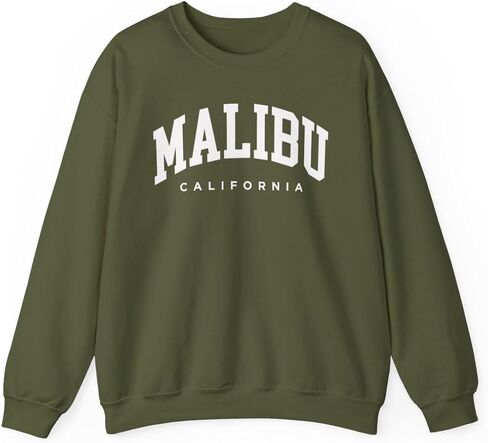 Malibu California Adult Unisex Crewneck Sweatshirt in Saudi Arabia
