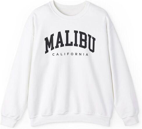 Malibu California Adult Unisex Crewneck Sweatshirt in Saudi Arabia