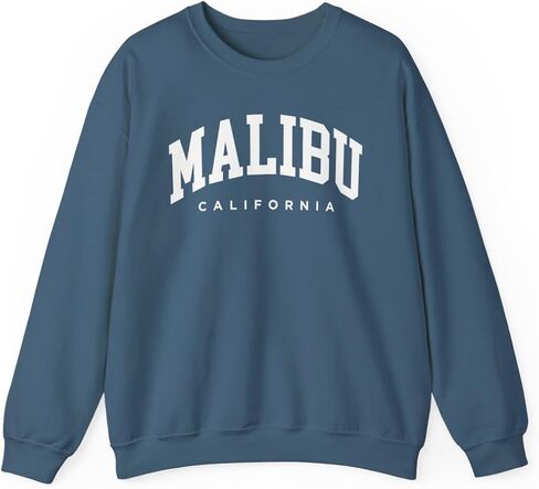 Malibu California Adult Unisex Crewneck Sweatshirt in Saudi Arabia