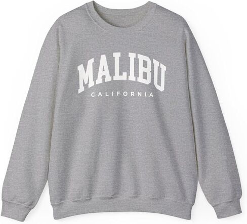 Malibu California Adult Unisex Crewneck Sweatshirt in Saudi Arabia
