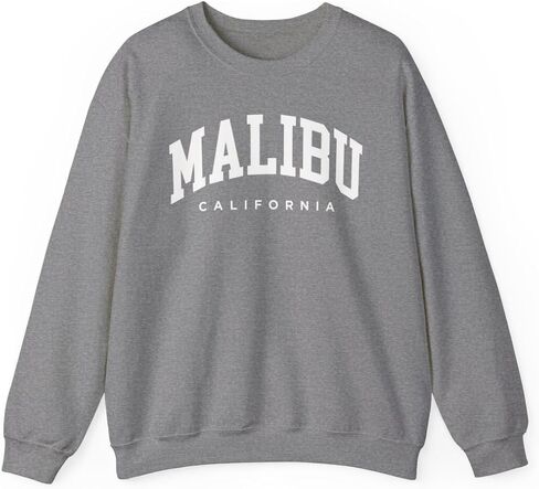 Malibu California Adult Unisex Crewneck Sweatshirt in Saudi Arabia