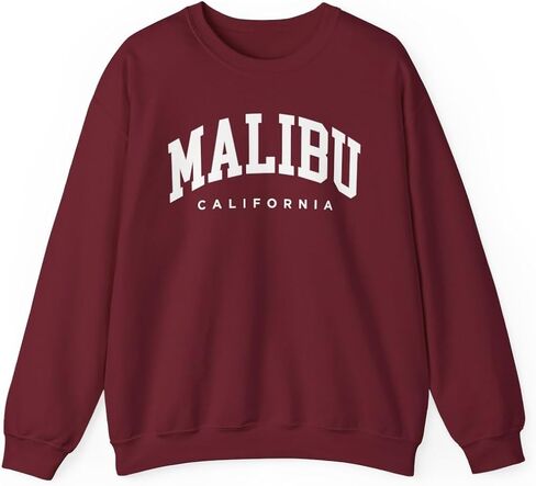 Malibu California Adult Unisex Crewneck Sweatshirt in Saudi Arabia