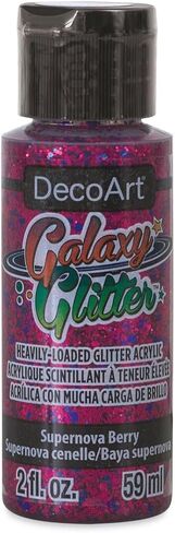 DecoArt Galaxy Glitter Acrylic Paint 2oz-Starburst-Champagne,Gold,59ml in Saudi Arabia