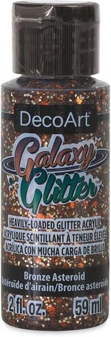 DecoArt Galaxy Glitter Acrylic Paint 2oz-Starburst-Champagne,Gold,59ml in Saudi Arabia
