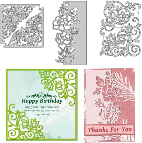 INFUNLY 2PCS Christmas Metal Die Cuts for Card Making: Family Decor, Cat Dog, Xmas Tree, Background, Embossing Stencils for DIY Scrapbooking Album Paper Decor in Saudi Arabia