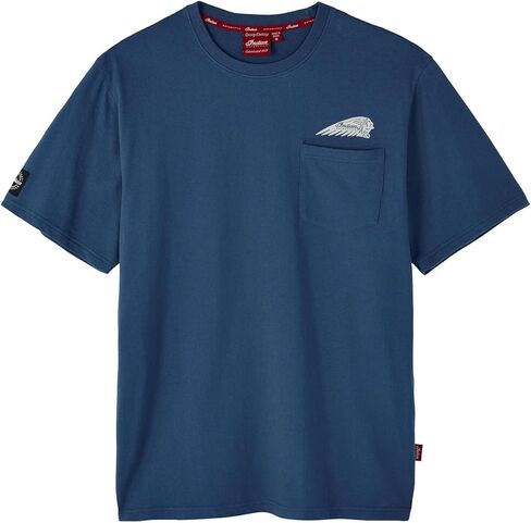 Indian Motorcycle Men's Motor Oils Pocket T-Shirt, Blue - 2865604 in Saudi Arabia