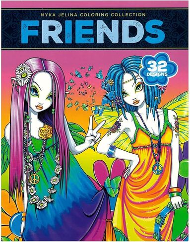 Leisure Arts Myka Jelina, Be Yourself, Adult Coloring Book, Coloring Books Adults Relaxation, Adult Coloring Book Women, Adult Coloring Books for Teens, Coloring Book Adult in Saudi Arabia