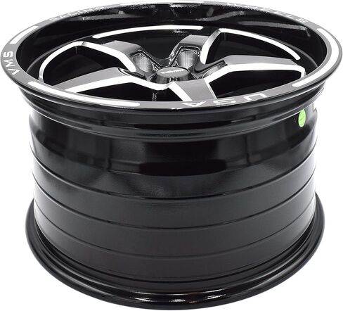 عجلة سحب خلفية VMS Racing Black V Star 17X10 5X120 |5x4.75| +44 شرقًا |7.25 بوصة BS| in Kuwait