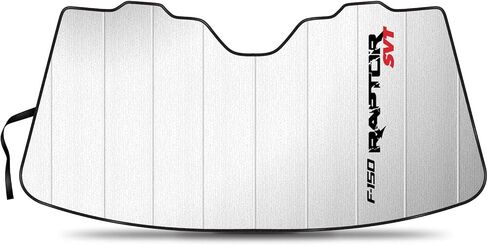 iPick Image for Ford F-150 Raptor SVT Universal Fit Enforced Stand-Up Auto Windshield Sun Shade at Jumbo Size 59"x 30" in Saudi Arabia