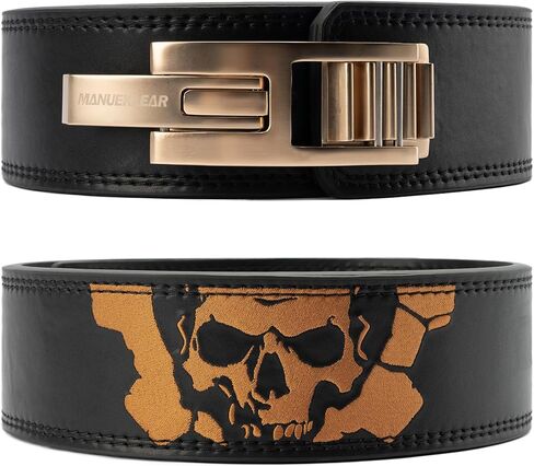 MANUEKLEAR Upgrade Lever Lifting Belt for Man and Women, 10mm Quick Locking Lever Belt Weightlifting with Adjustable Heavy Duty Buckle, Professional Weight Lifting Belt for Work Out Gym Training in Kuwait