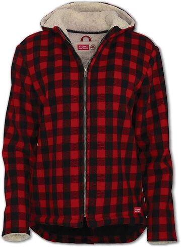 Stormy Kromer The Swallowtail Jacket, Sherpa-Lined Coat for Women, Winter Hooded Zip Up Jacket in Kuwait