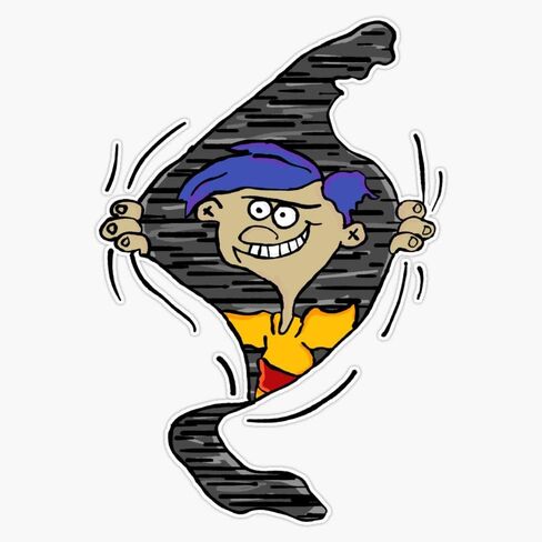 Life Has Many Doors, Ed-Boy! Meme | Rolf Meme Ed, EDD N Eddy Transparent Sticker Vinyl Bumper Sticker Decal Waterproof 5" in Saudi Arabia