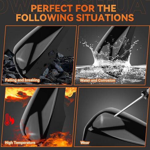 Side Mirror Cover Caps Compatible with Ford Fusion 2013-2022 Glossy Black，Door Mirror Cover Cap Replacement Pair With Turn Signal, DS7Z-17D742-AAPTM，DS7Z-17D743-AAPTM in Kuwait