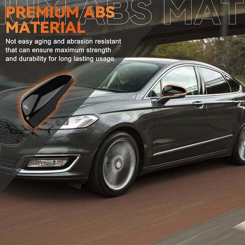 Side Mirror Cover Caps Compatible with Ford Fusion 2013-2022 Glossy Black，Door Mirror Cover Cap Replacement Pair With Turn Signal, DS7Z-17D742-AAPTM，DS7Z-17D743-AAPTM in Kuwait