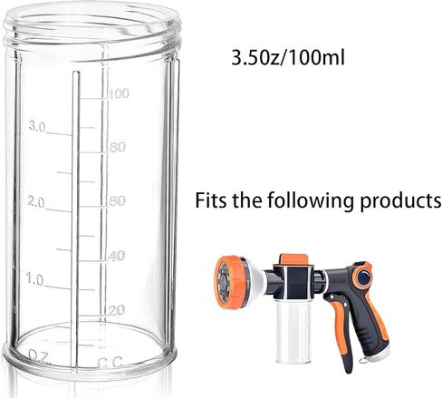 3.5oz/100ml 100ML water gun foam bottle garden hose soap bottle car wash home in Kuwait