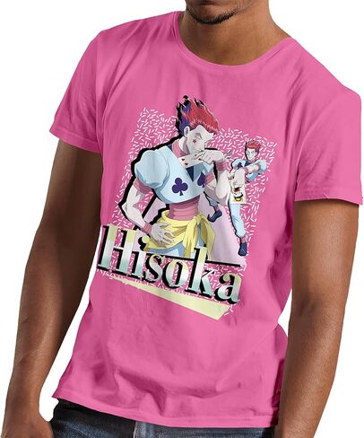 Hunter x Hunter Anime Manga Hisoka Men's and Women's Short Sleeve T-Shirt in Kuwait