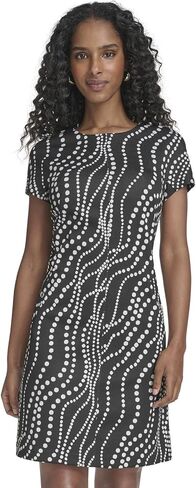 Tommy Hilfiger Women's Short Cap Sleeve Shift Dress with Mock Pockets in Saudi Arabia