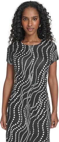 Tommy Hilfiger Women's Short Cap Sleeve Shift Dress with Mock Pockets in Saudi Arabia