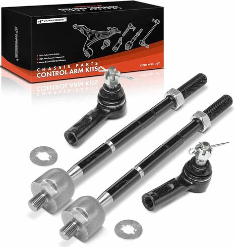 A-Premium Set of 4, Front Inner & Outer Tie Rod End Kit, Compatible with Toyota Tacoma 1995-2004, RWD in Saudi Arabia