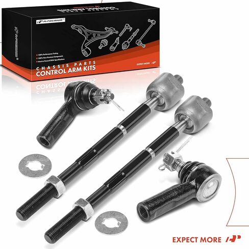 A-Premium Set of 4, Front Inner & Outer Tie Rod End Kit, Compatible with Toyota Tacoma 1995-2004, RWD in Saudi Arabia