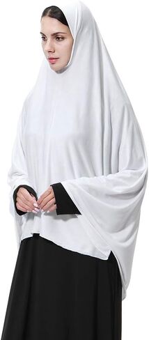 PURFUN Oversized Long Hijab Muslim Turban Soft Breathable Islamic Nun Sister Headwear in Saudi Arabia