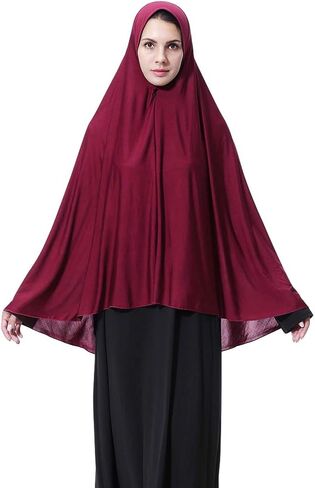 PURFUN Oversized Long Hijab Muslim Turban Soft Breathable Islamic Nun Sister Headwear in Saudi Arabia