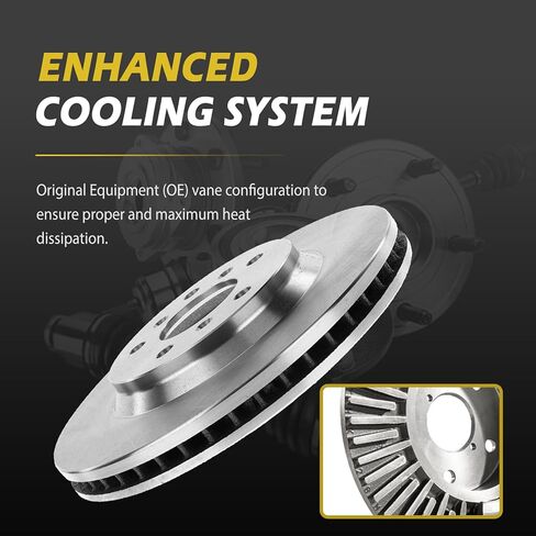 10.83 inch (275mm) Front for 1995-2004 Toyota Avalon Brakes Rotors, for 1992-2006 Camry, 1998-2003 Sienna, 1999-2003 Solara, 1992-2001 Lexus ES300 Disc Replacement 31050 in Kuwait