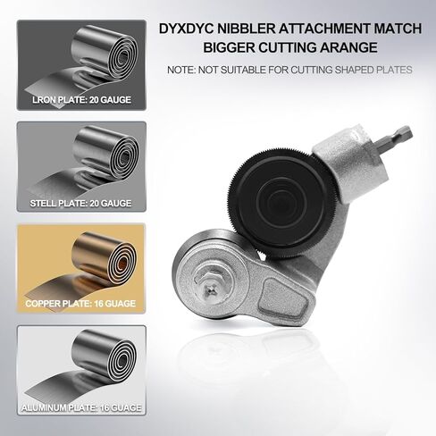 Electric Drill Shears Attachment - Cutter Nibbler for Cutting Flat Metal Sheets with a Thickness of 0.03 Inches or Less - Authentic Goods from The Source in Saudi Arabia
