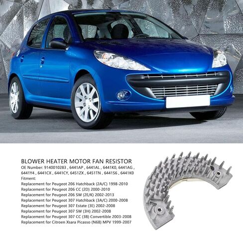 Kikumi مروحة محرك سخان منفاخ المقاوم 9140010283 ممتاز تبديد الحرارة منفاخ المقاومة لاستبدال 206 307 in Kuwait