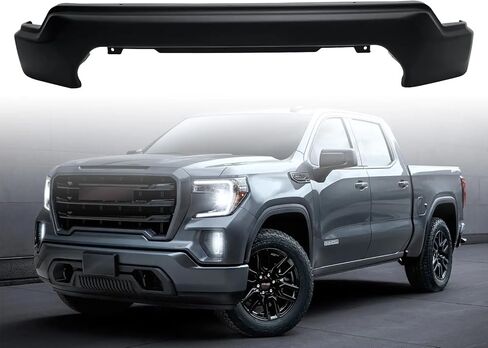Front Bumper Face Bar Compatible with 2019 2020 2021 GMC Sierra 1500 (Chrome&W/O Holes) in Kuwait