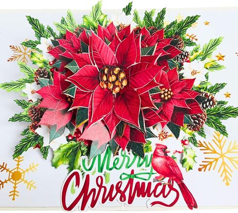 HEARTAGS يطفو على السطح بطاقة عيد الميلاد، 3D بطاقات عيد الميلاد سلة زهرة، 6 "× 8" بطاقات عيد الميلاد المنبثقة للزوجة، أمي، المعلم، ابنة، الآباء، صديق، بطاقات عيد الميلاد خمر مع مغلفات، بطاقات عيد الميلاد in Kuwait