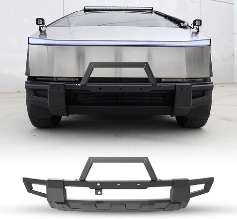 واقي مصد أمامي من وولفستورم لـ Tesla Cybertruck 2024 2025 2026، واقي مصد من الفولاذ شديد التحمل لملحقات Tesla Cybertruck in Kuwait