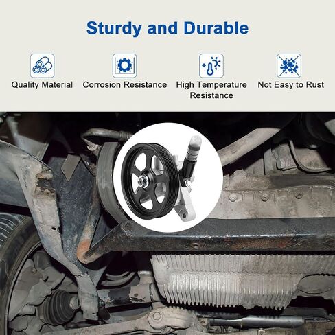 Power Steering Pump with Pulley Compatible with Acura TL 3.2L 3.5L V6 2004-2008, Honda Pilot 3.5L V6 2005-2008 Replacement for 21-5441 AA1215441 55-5777 56110RDAA01 in Kuwait