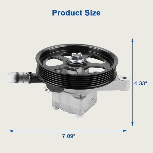 Power Steering Pump with Pulley Compatible with Acura TL 3.2L 3.5L V6 2004-2008, Honda Pilot 3.5L V6 2005-2008 Replacement for 21-5441 AA1215441 55-5777 56110RDAA01 in Kuwait