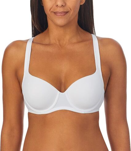 COMPANY ELLEN TRACY Women's Lightly Lined Underwire Full Coverage T-Shirt Bra with Adjustable Straps - White, 38B in Kuwait