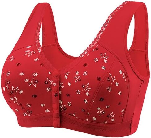 Daisy Bras for Older Women Front Button Close Convenient Everyday Bra 2025 New Comfortable No Underwire Gathering Bra in Saudi Arabia