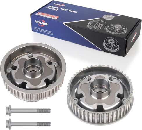 Intake & Exhaust Camshaft VVT Sprocket & Bolts Compatible with Chevy Aveo Aveo5 Cruze Sonic 2010-2017 1.6L 1.8L Replaces# 55567048 55568386 in Kuwait