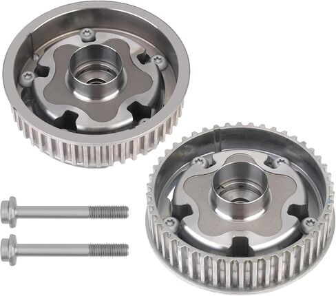 Intake & Exhaust Camshaft VVT Sprocket & Bolts Compatible with Chevy Aveo Aveo5 Cruze Sonic 2010-2017 1.6L 1.8L Replaces# 55567048 55568386 in Kuwait