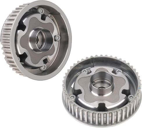 Intake & Exhaust Camshaft VVT Sprocket & Bolts Compatible with Chevy Aveo Aveo5 Cruze Sonic 2010-2017 1.6L 1.8L Replaces# 55567048 55568386 in Kuwait