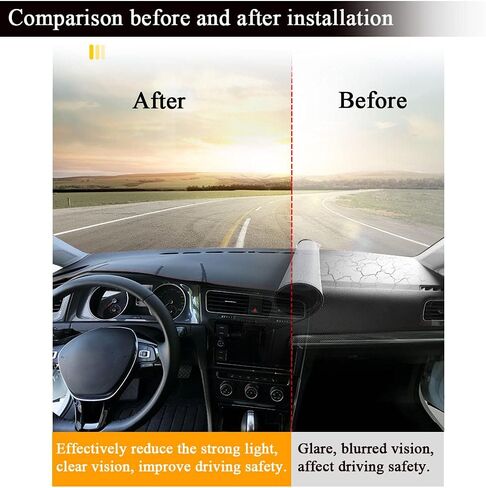 Rifoda Dash Cover Mat Fit for Subaru Forester 2025 2026 Leather Material Anti-Skid Center Console Dashboard UV Rays Protector No Glare Sunshade Cover pad Red Stitching in Saudi Arabia