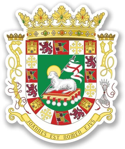 بورتوريكو ملصق فينيل لصائق الكمبيوتر المحمول سيارة ملصقات للسيارة متعددة الأشكال السفر الأمتعة سيارة تسجيل متعة 5" in Kuwait